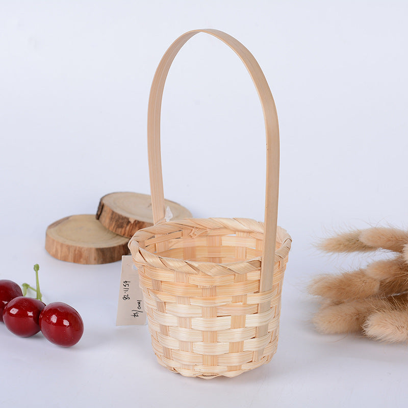 Handcrafted Natural Woven Storage Basket Acalora