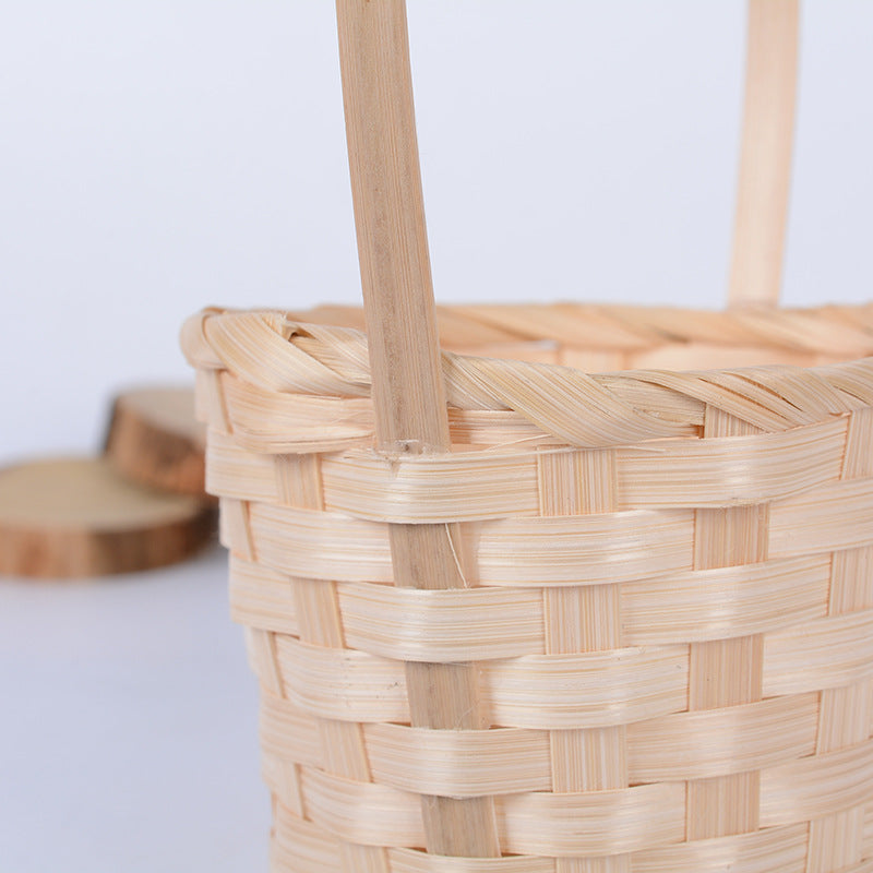 Handcrafted Natural Woven Storage Basket Acalora
