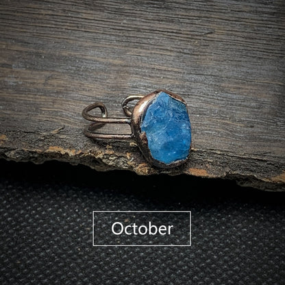 Skanto | Natural Raw Birthstone Ring - Selina