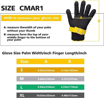 Food-grade stainless steel metal mesh glove
