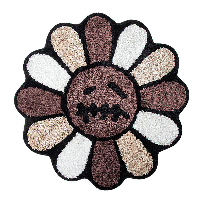BowLift | Retro Rainbow Smiling Face Tufted Rug