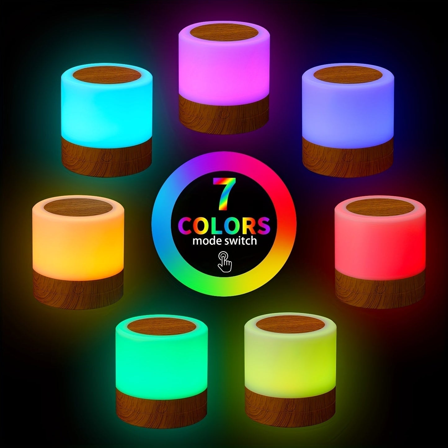 LightAura - RGB Touch Table Lamp with Remote Control Bowlift