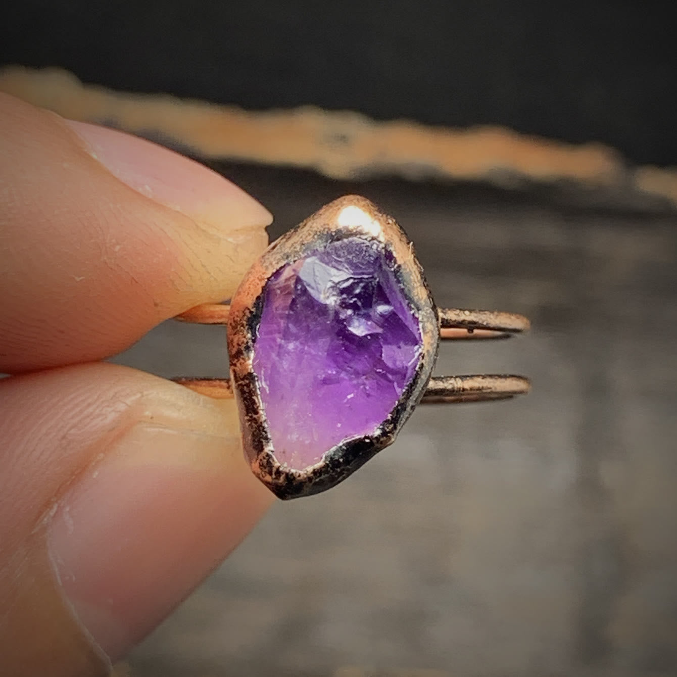 Skanto | Natural Raw Birthstone Ring - Selina