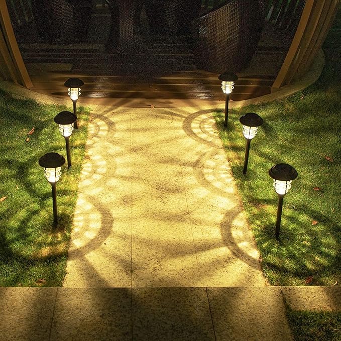 Premium Solar Torch Garden Lights - Set of 6