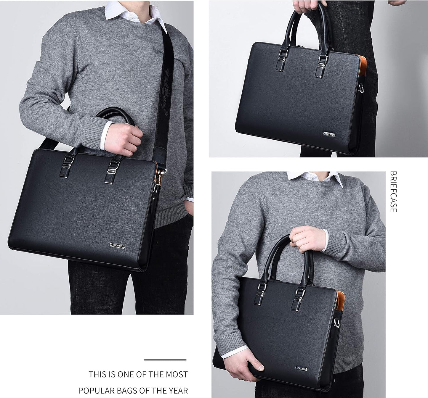 Genuine Leather Multi-compartment Business Bag for Professionals | Karnz