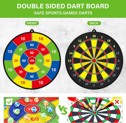 Brehn | Large double-sided dartboard for children – Play, Learn and Relax