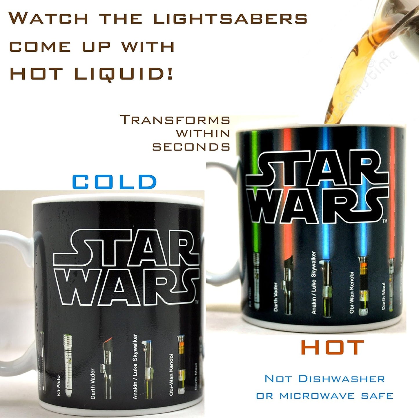 Skanto | Heat-Sensitive Lightsaber Mug for Star Wars Fans