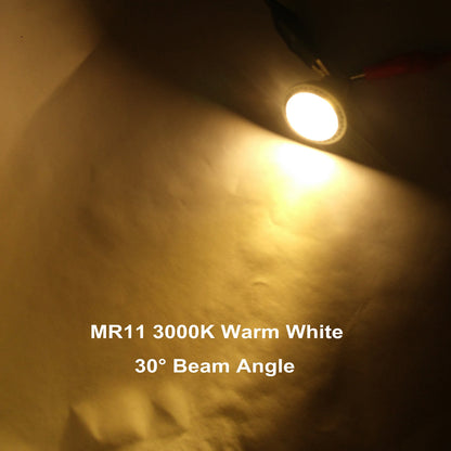 Skanto | Alide Mr11 Gu4 Led Bulbs 3000K Warm White 3W, 6 Pack Low Voltage Spotlights For Outdoor