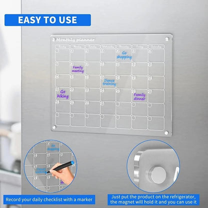 Skanto | Magnetic Fridge Planner [Permanently Reusable]