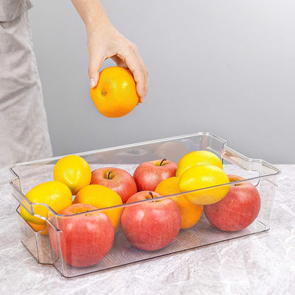 Skanto | Clear Fridge Storage Boxes (4 Pieces) - Coolorganize