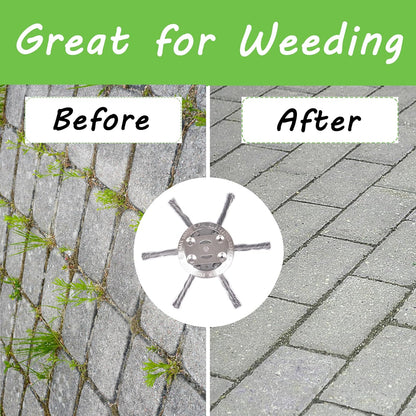 BowLift | 6" Twisted Wire Weed Brush – Steel Trimmer Head for 5 mm Shaft Electric Grass Cutters