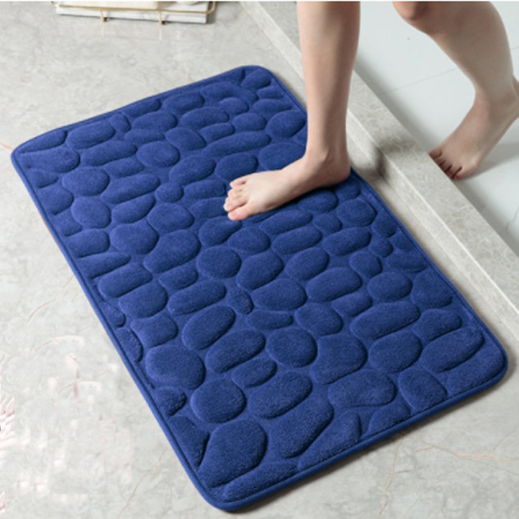 Skanto | Coated Bath Mat with Stone Texture