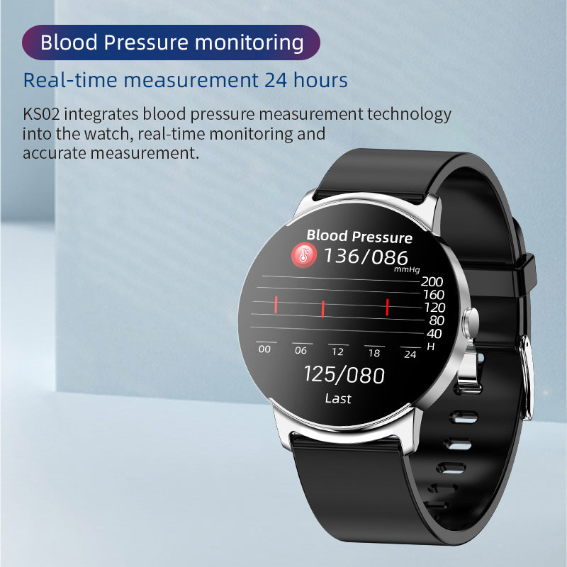 Brehn | BCKS02 Blood Sugar Measurement, Blood Oxygen, Blood Pressure, Heart Rate Bluetooth Smartwatch