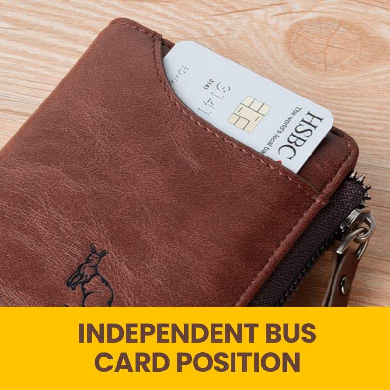 BowLift | Men's multifunctional RFID-blocking, waterproof and durable PU leather wallet for men