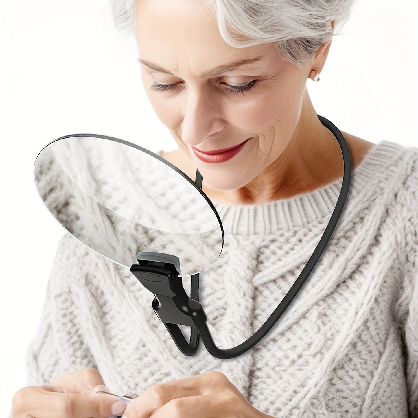 Skanto Skanto | 5X Magnifier Pro – Hands-Free Adjustable Neck Magnifier for Reading, Crafts & Seniors