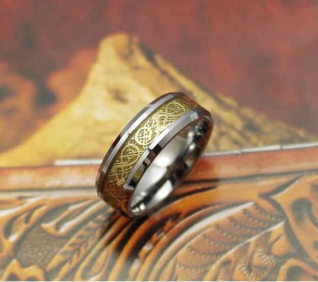 Dragon's Breath - Steel Viking Ring | Skanto
