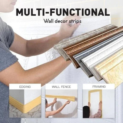 Skanto Skanto | 3D Wall Molding - Self-Adhesive, Eco-Friendly 3D Wall Trim with Environmental Protection