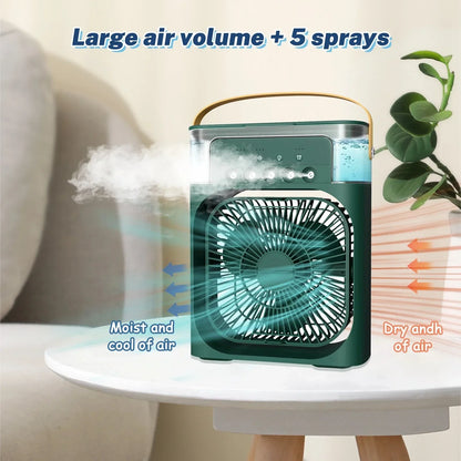 3-in-1 Portable Air Cooler with Humidifier and LED Night Lights | Bowlift