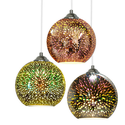 Frendorf | 3D Fireworks Glass Pendant Light | Creative Colored Glass Design