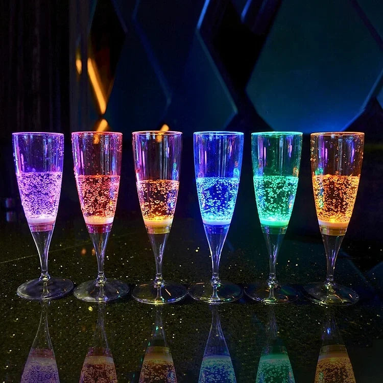 GlowSip - LED-lit wine glass set (6 pieces) Bowlift