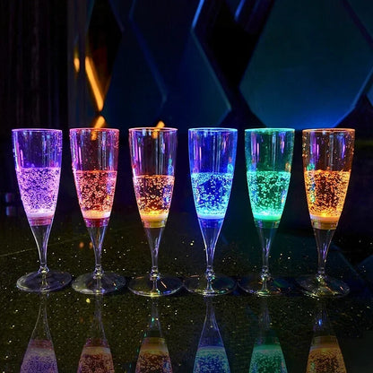 GlowSip - LED-lit wine glass set (6 pieces) Bowlift