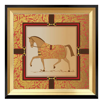 Equestrian-Themed Framed Artwork