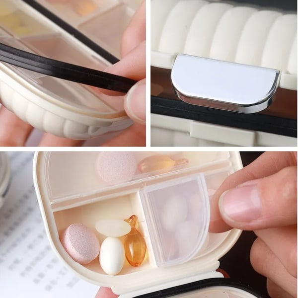 Portable pill case for daily use