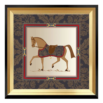 Equestrian-Themed Framed Artwork