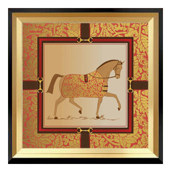 Equestrian-Themed Framed Artwork