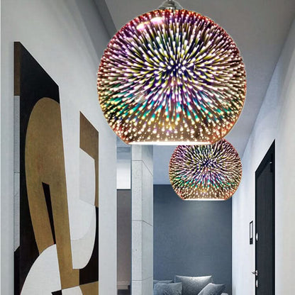 Skanto | Modern 3D Firework Glass Dome Pendant Lamp