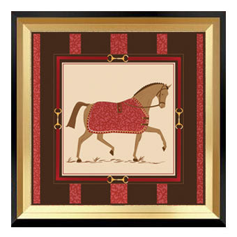 Equestrian-Themed Framed Artwork