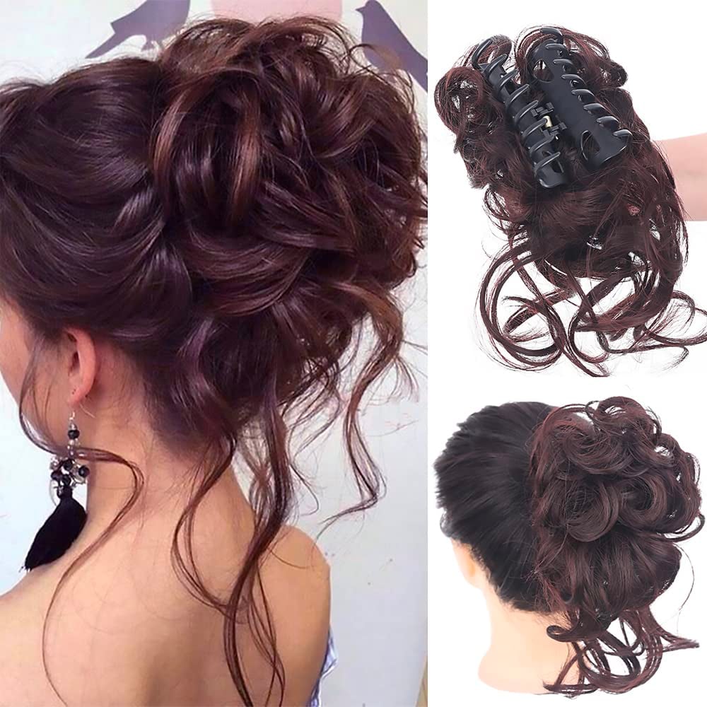 Curly Bun Hair Claw Clips Bowlift