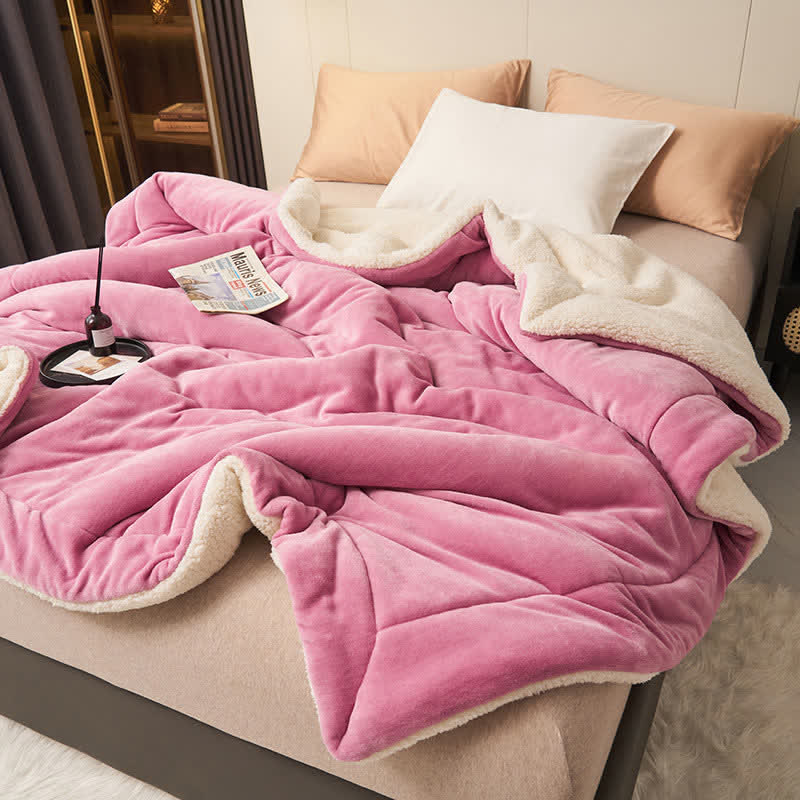 Skanto | Solid Double-Sided Velvet Cube Blanket