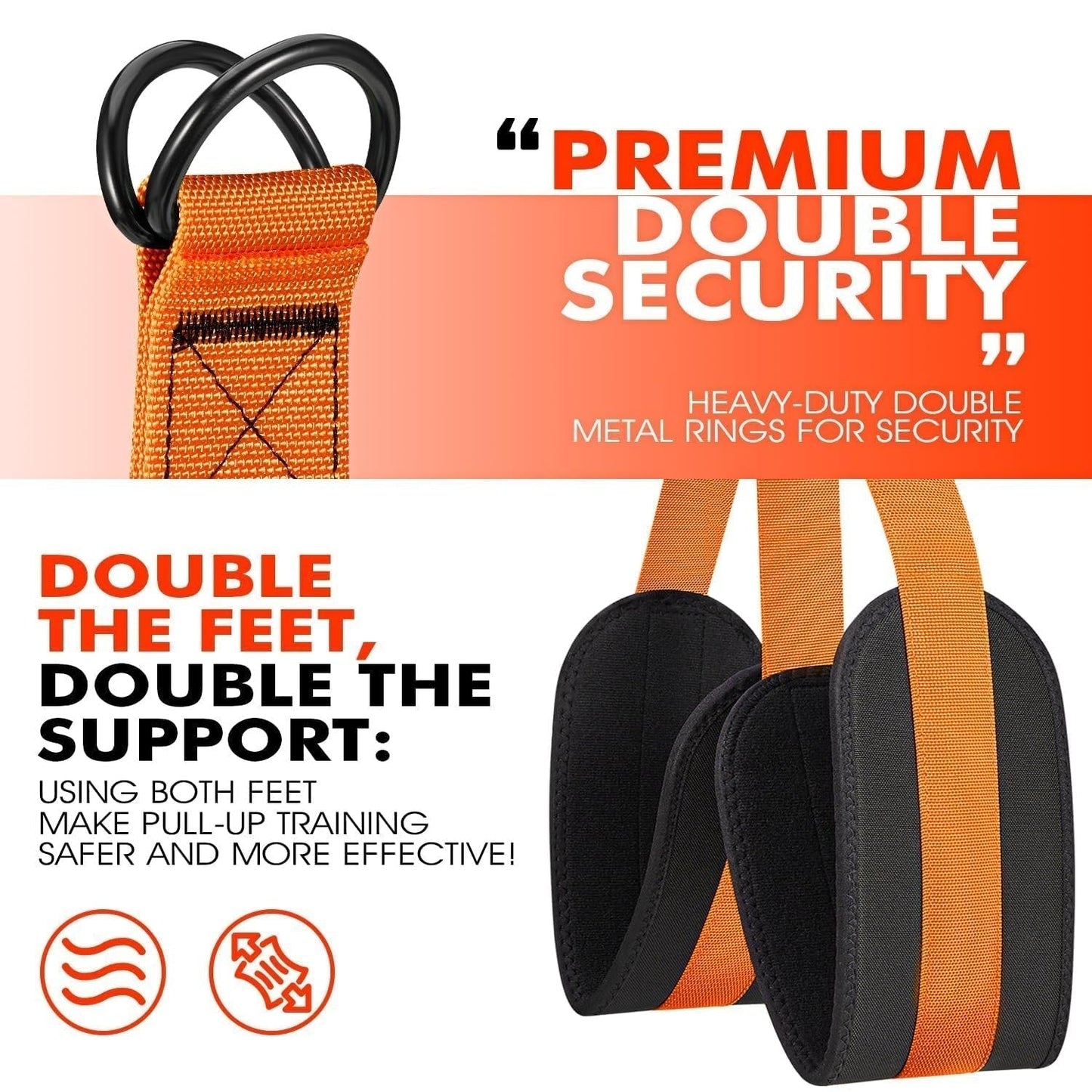 Pull-up assist band with double-foot system | Karnz