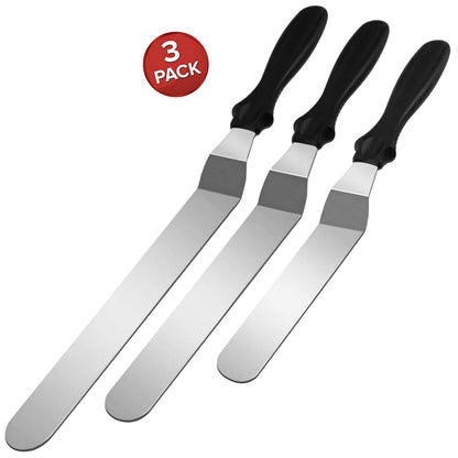 BowLift | Stainless Steel Cake Spatula Set 3 Pack