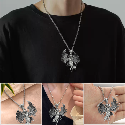 BowLift | Sterling Silver Guardian Angel Pendant Necklace