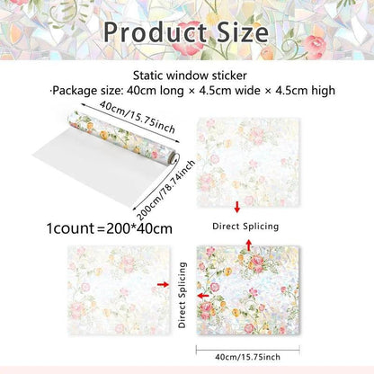 Skanto | Elegant Floral Window Sticker