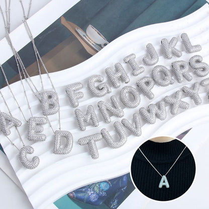 Skanto | Alphabet Diamond Pendant Necklace
