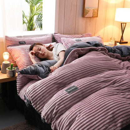 Kalsten | Thickened Corduroy Velvet Bedding Set