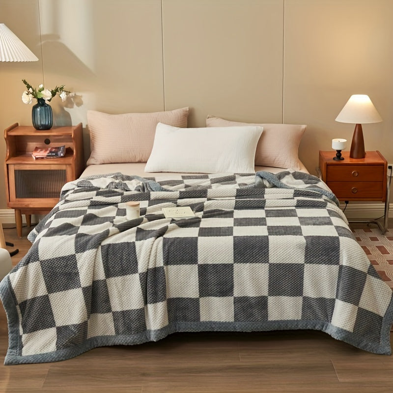 Cozy Plaid – Luxe Milk Fleece Blanket for Ultimate Comfort