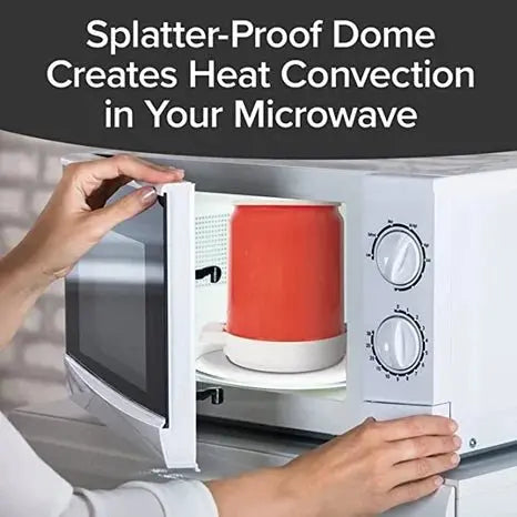 BowLift | Microwave Bacon Cooker | Grease-Draining Rack & Splatter Dome | BPA-Free Dishwasher Safe