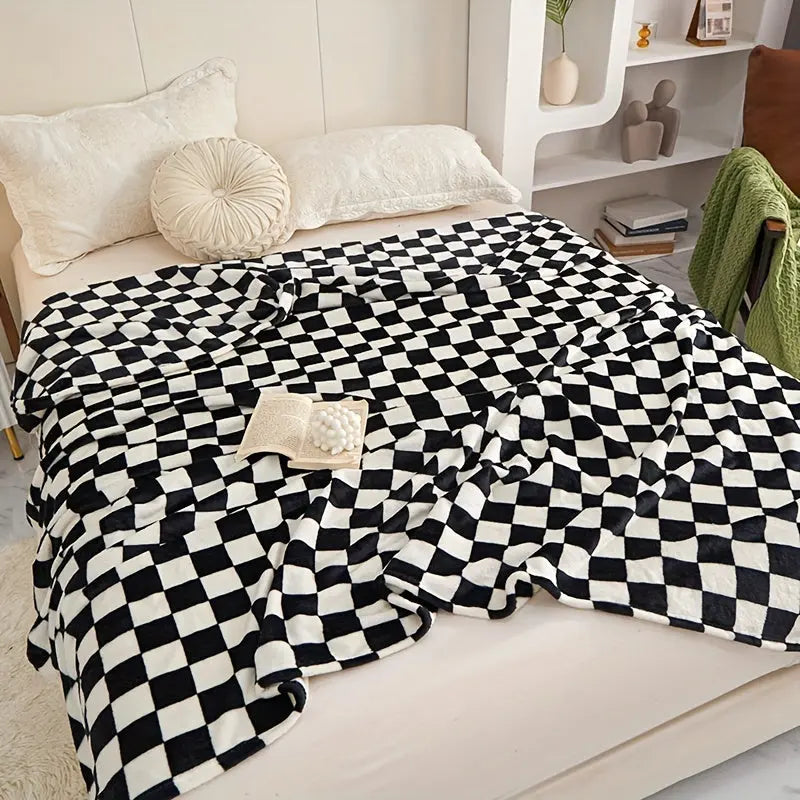 Classic plaid blanket – Soft and warm blanket for sofa and bedroom