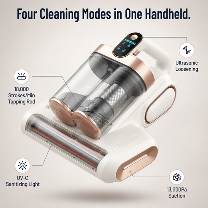Cordless mattress cleaner with UV-C | Karnz