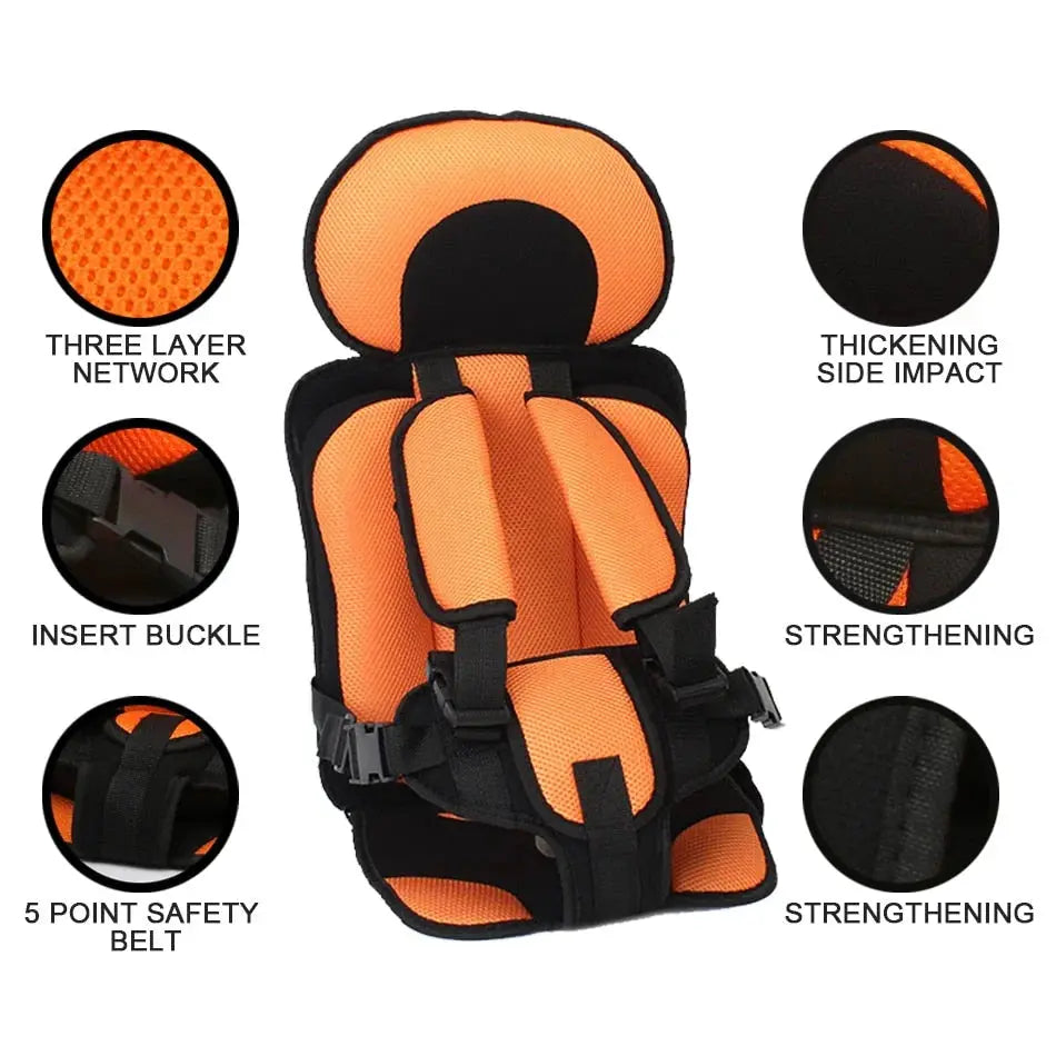 BowLift | Portable Child Travel Car Seat | Foldable Safety Booster with 5-Point Harness | Ages 0–12 Years