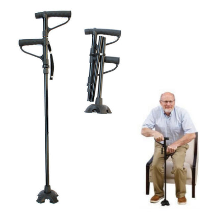 BowLift | Non-slip collapsible walking cane with LED light