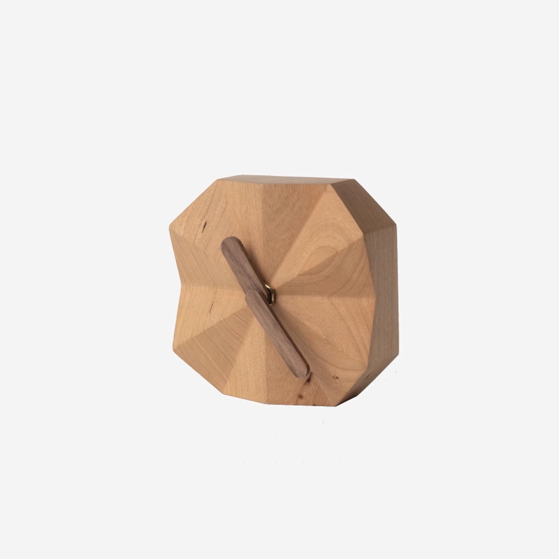 BowLift | Solid Wood Creative Angular Clock