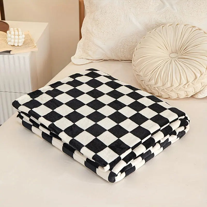 Classic plaid blanket – Soft and warm blanket for sofa and bedroom