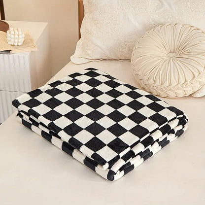 Classic plaid blanket – Soft and warm blanket for sofa and bedroom