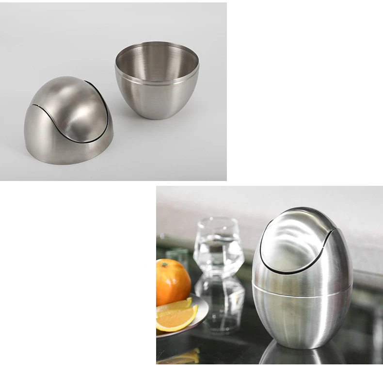 LuxBin Mini Stainless Steel Trash Can Karnz