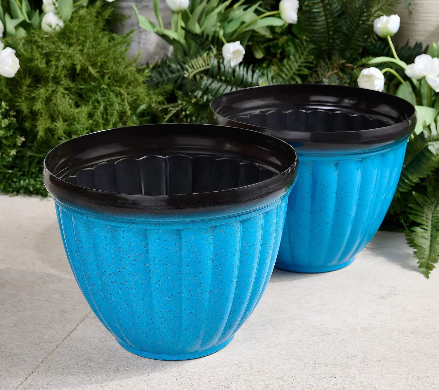 Skanto | Breathable Plant Pot | Ribbed Root Growth Design | Dual Drainage System | Indoor & Outdoor
